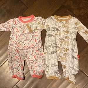 Magnetic Me footie pajamas - preemie - set of 2